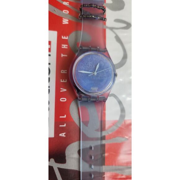 Swatch watch LA BANANE BLEUE GN192P 2000 Luxury Collection Vendôme NOS - Picture 5 of 12